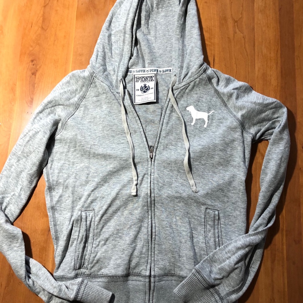 PINK zip up sweatshirt
